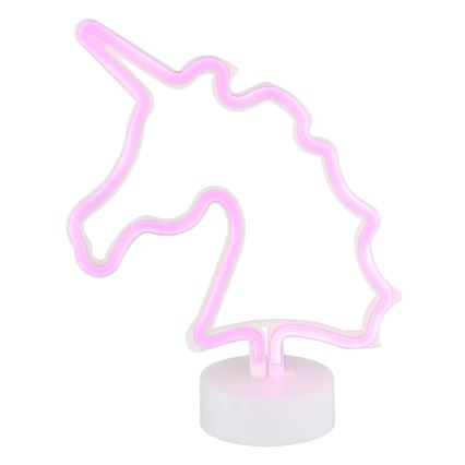 Globo - LED Neon bordlampe LED/2W/3xAA enhjørning