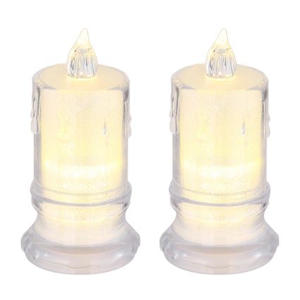 Globo - LED stearinlys 2 stk. LED/0,25W/3xLR1130
