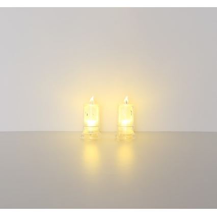 Globo - LED stearinlys 2 stk. LED/0,25W/3xLR1130
