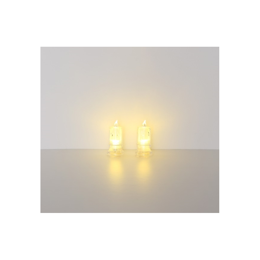 Globo - LED stearinlys 2 stk. LED/0,25W/3xLR1130