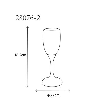 Globo - 2x LED glas LED/0,06W/2xCR2032