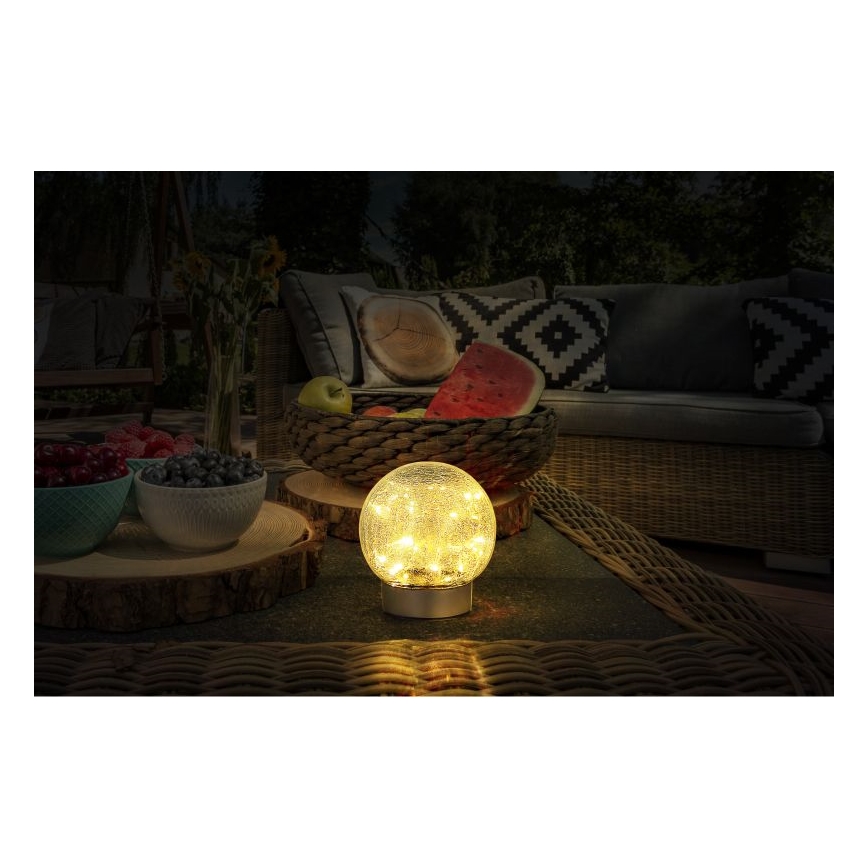 Globo - Dekorativ LED bordlampe genopladelig 25xLED/0,06W/5V 600 mAh IP44