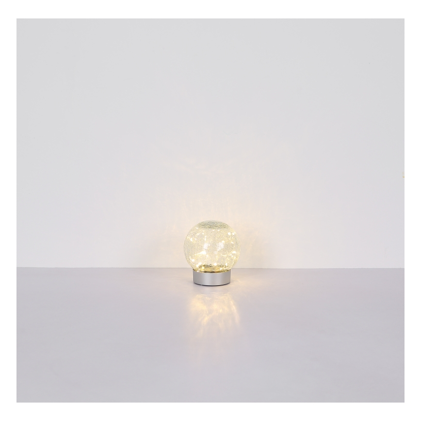 Globo - Dekorativ LED bordlampe genopladelig 25xLED/0,06W/5V 600 mAh IP44