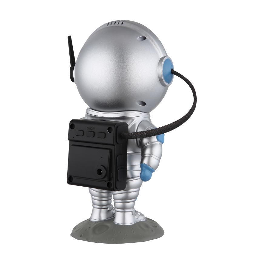 Globo - LED bordlampe m. RGB-farver LED/4,5W/5V astronaut sølvfarvet