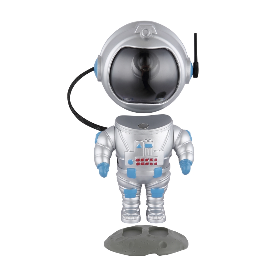 Globo - LED bordlampe m. RGB-farver LED/4,5W/5V astronaut sølvfarvet