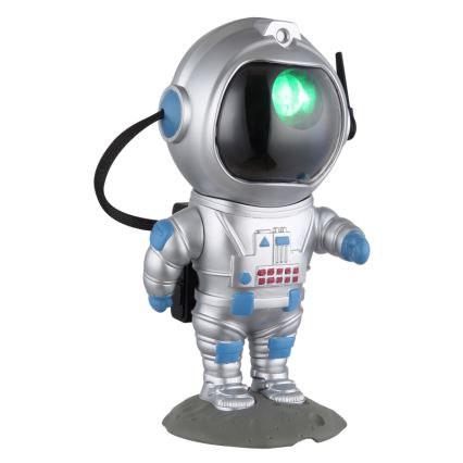 Globo - LED bordlampe m. RGB-farver LED/4,5W/5V astronaut sølvfarvet