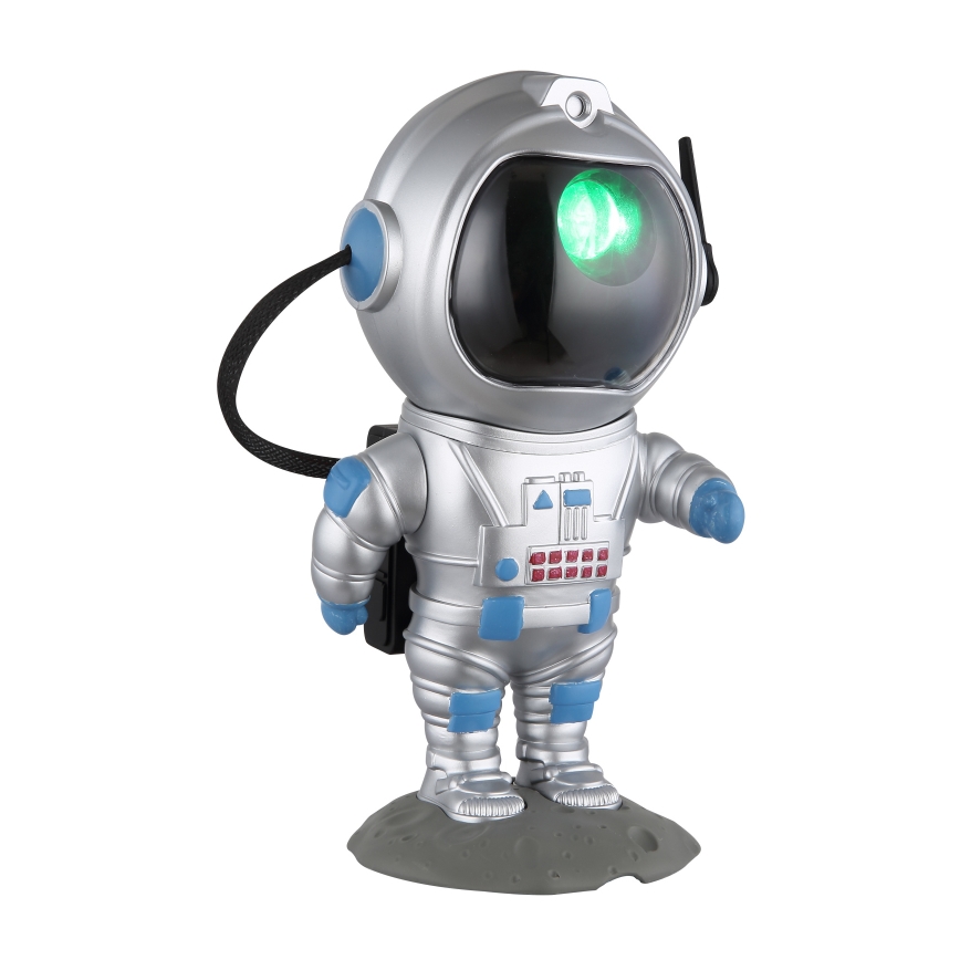 Globo - LED bordlampe m. RGB-farver LED/4,5W/5V astronaut sølvfarvet
