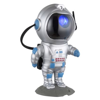 Globo - LED bordlampe m. RGB-farver LED/4,5W/5V astronaut sølvfarvet