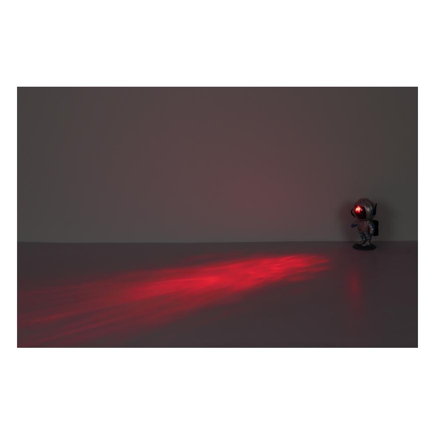Globo - LED bordlampe m. RGB-farver LED/4,5W/5V astronaut sølvfarvet