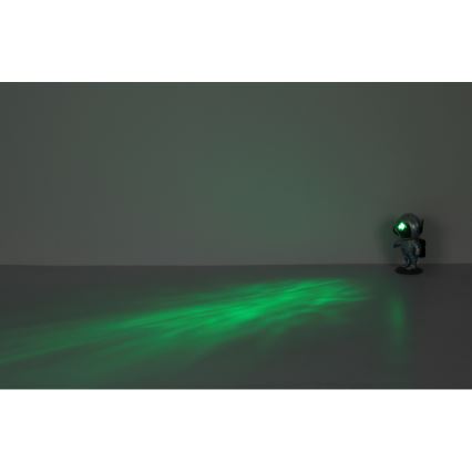 Globo - LED bordlampe m. RGB-farver LED/4,5W/5V astronaut sølvfarvet