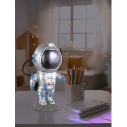 Globo - LED RGB Bordlampe LED/4,5W/5V astronaut sølv
