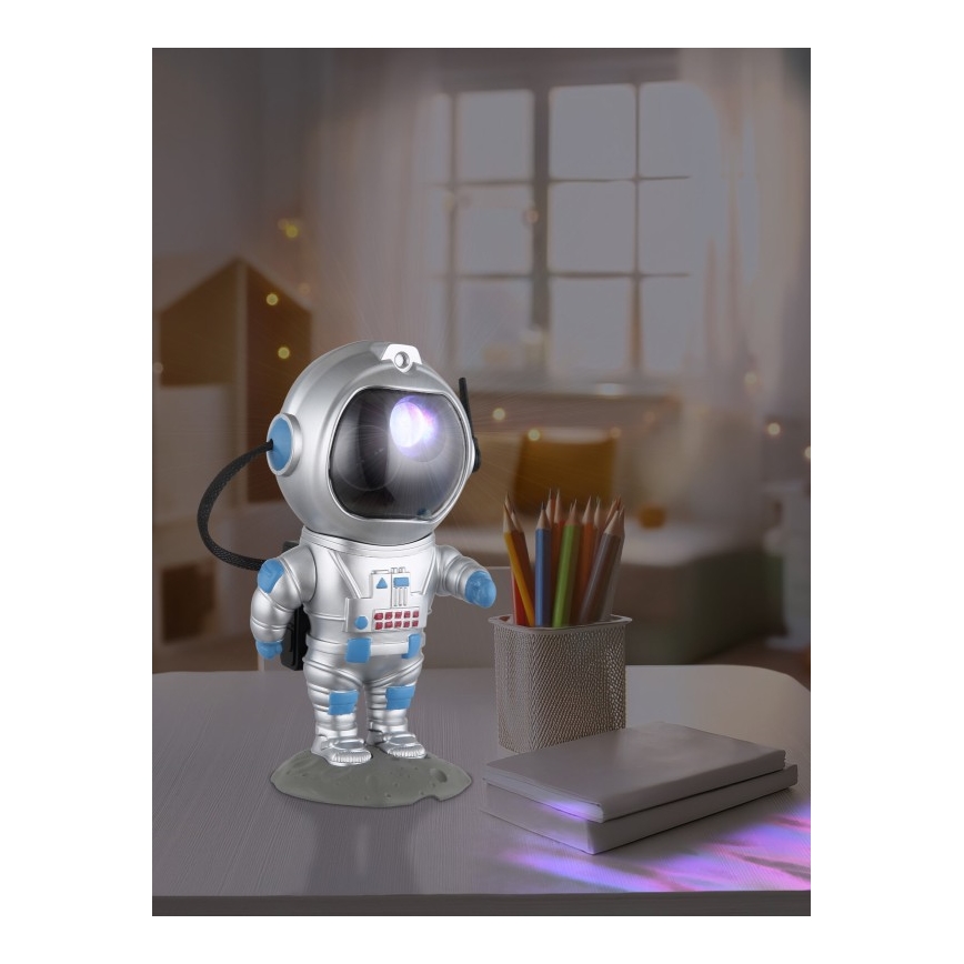 Globo - LED RGB Bordlampe LED/4,5W/5V astronaut sølv