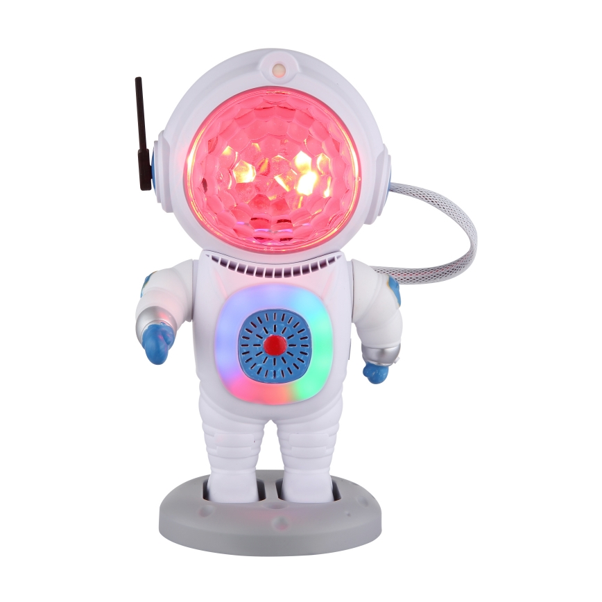 Globo - LED bordlampe m. RGB-farver LED/6W/5V astronaut hvid