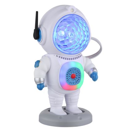 Globo - LED bordlampe m. RGB-farver LED/6W/5V astronaut hvid