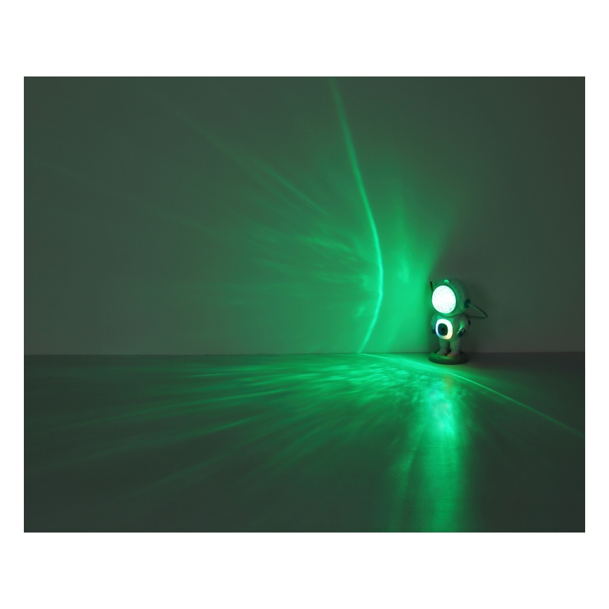 Globo - LED bordlampe m. RGB-farver LED/6W/5V astronaut hvid