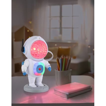 Globo - LED RGB Bordlampe LED/6W/5V astronaut hvid
