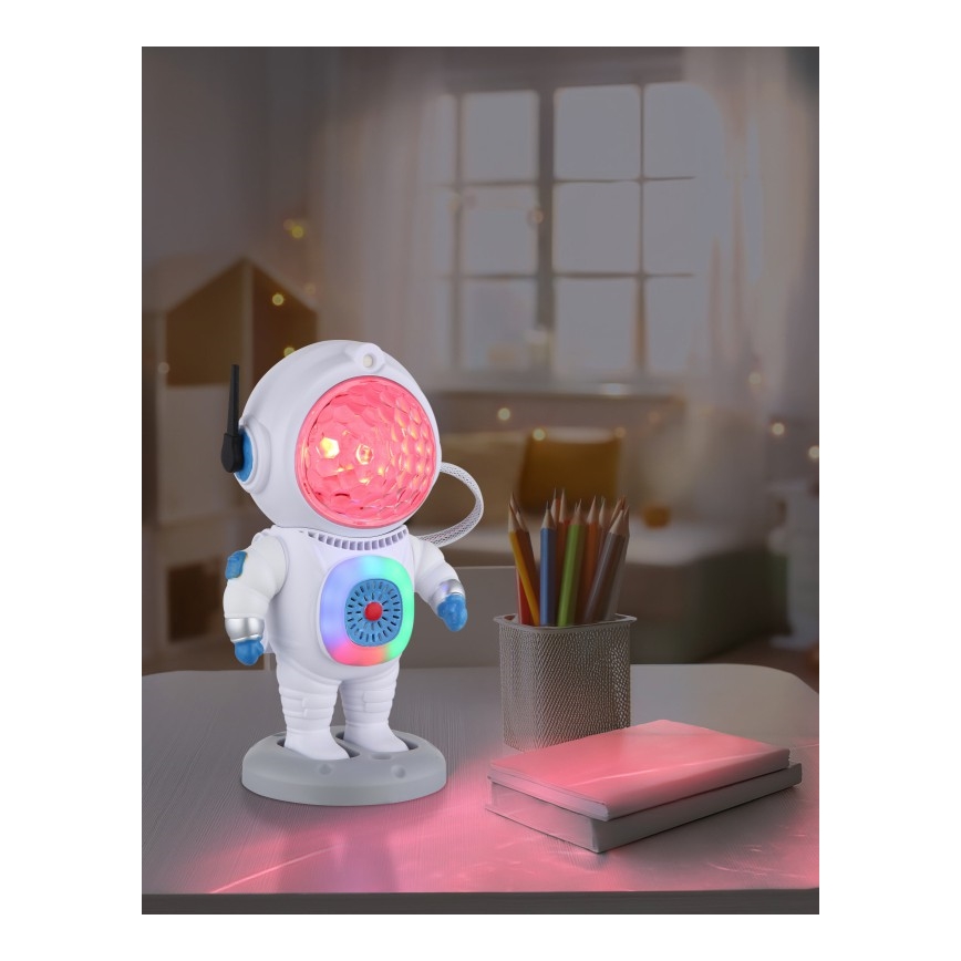 Globo - LED RGB Bordlampe LED/6W/5V astronaut hvid