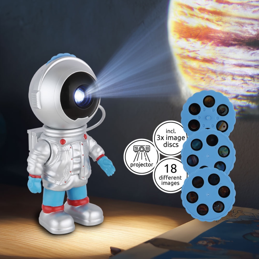 Globo - Dæmpbar LED-projektør LED/3W/5V Astronaut