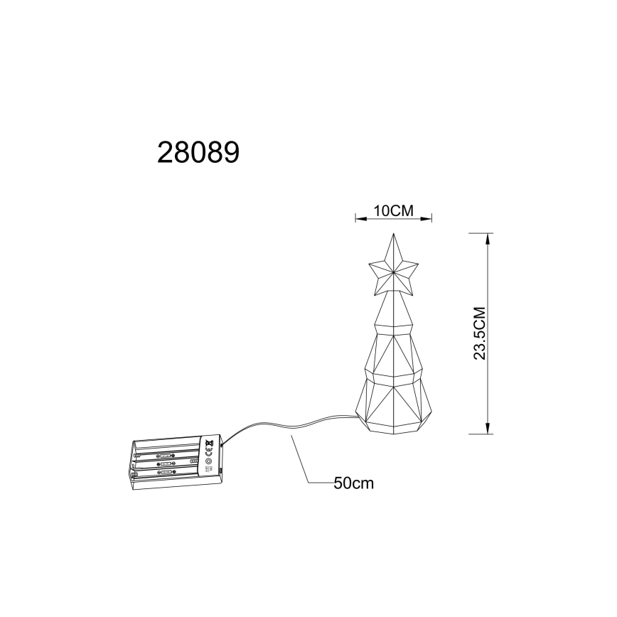 Globo - LED juledekoration LED/2W/5V/3xAA