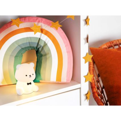 Globo - LED RGBW dæmpbar genopladelig natlampe til børn LED/1W/5V 1200 mAh bjørn