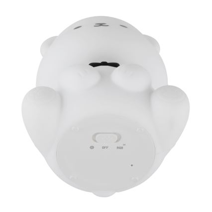 Globo - LED RGBW dæmpbar genopladelig natlampe til børn LED/1W/5V 1200 mAh bjørn