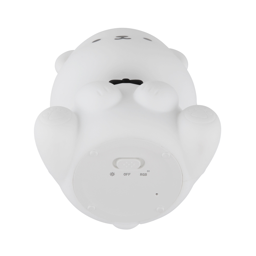 Globo - LED RGBW dæmpbar genopladelig natlampe til børn LED/1W/5V 1200 mAh bjørn
