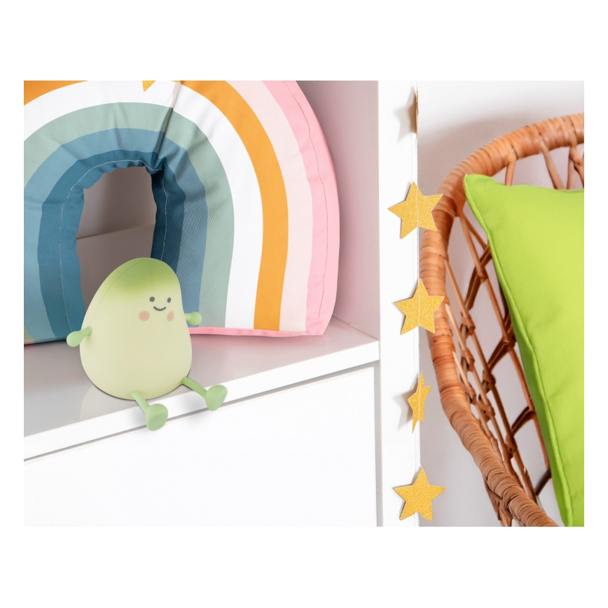 Globo - LED RGBW, dæmpbar, genopladelig natlampe til børn, LED/2W/5V, 1200 mAh, mango