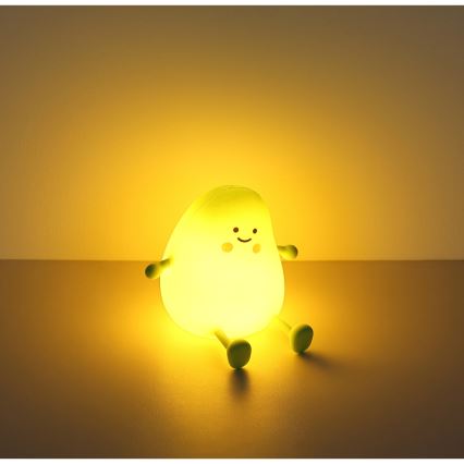 Globo - LED RGBW, dæmpbar, genopladelig natlampe til børn, LED/2W/5V, 1200 mAh, mango