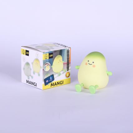 Globo - LED RGBW, dæmpbar, genopladelig natlampe til børn, LED/2W/5V, 1200 mAh, mango