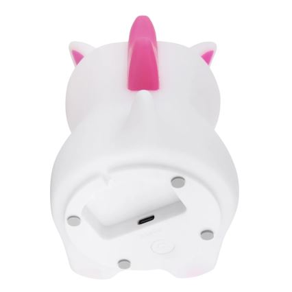 Globo - LED RGBW dæmpbar genopladelig natlampe til børn LED/1,5W/5V 1200 mAh enhjørning