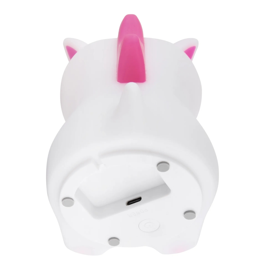 Globo - LED RGBW dæmpbar genopladelig natlampe til børn LED/1,5W/5V 1200 mAh enhjørning