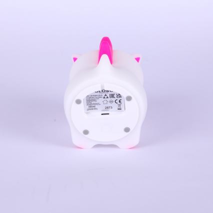 Globo - LED RGBW dæmpbar genopladelig natlampe til børn LED/1,5W/5V 1200 mAh enhjørning