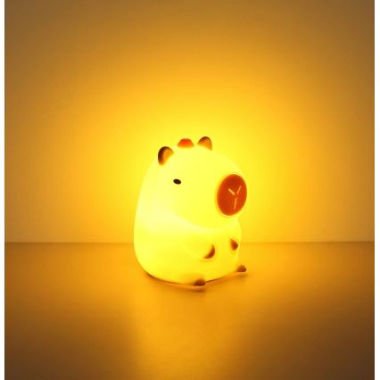 Globo - LED RGBW Dæmpbar genopladelig børne-natlampe LED/1,5W/5V 1200 mAh kapybara