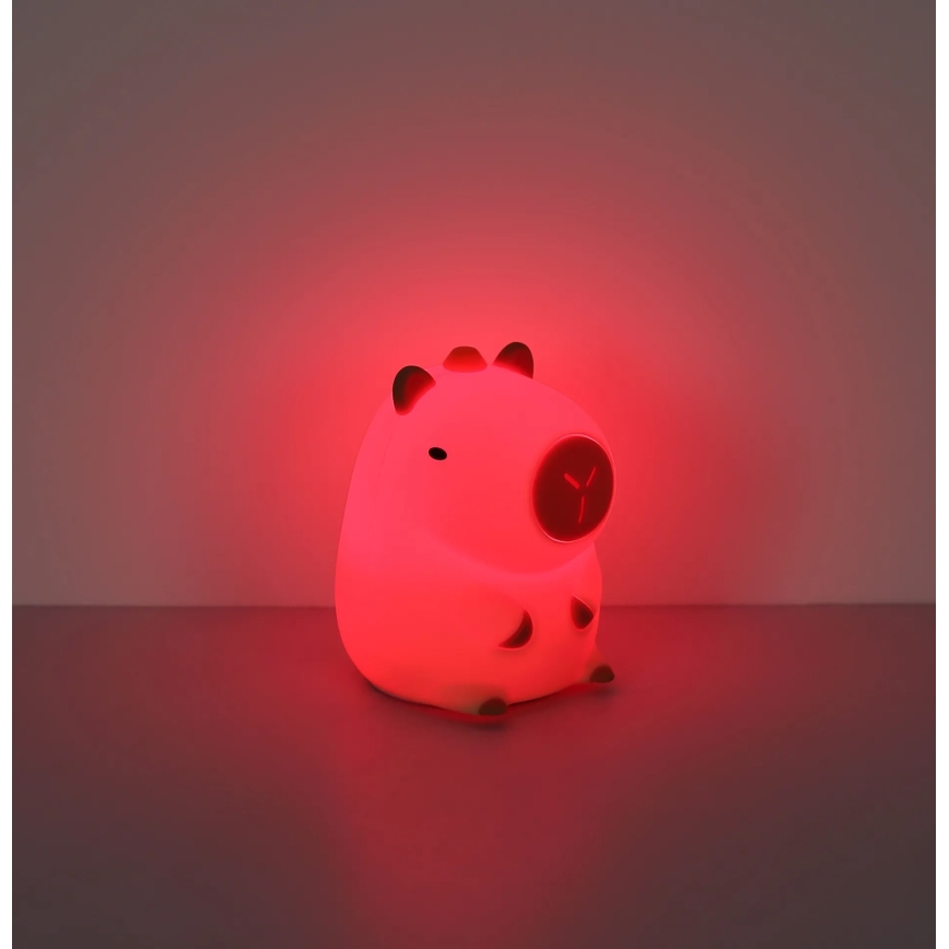 Globo - LED RGBW Dæmpbar genopladelig børne-natlampe LED/1,5W/5V 1200 mAh kapybara