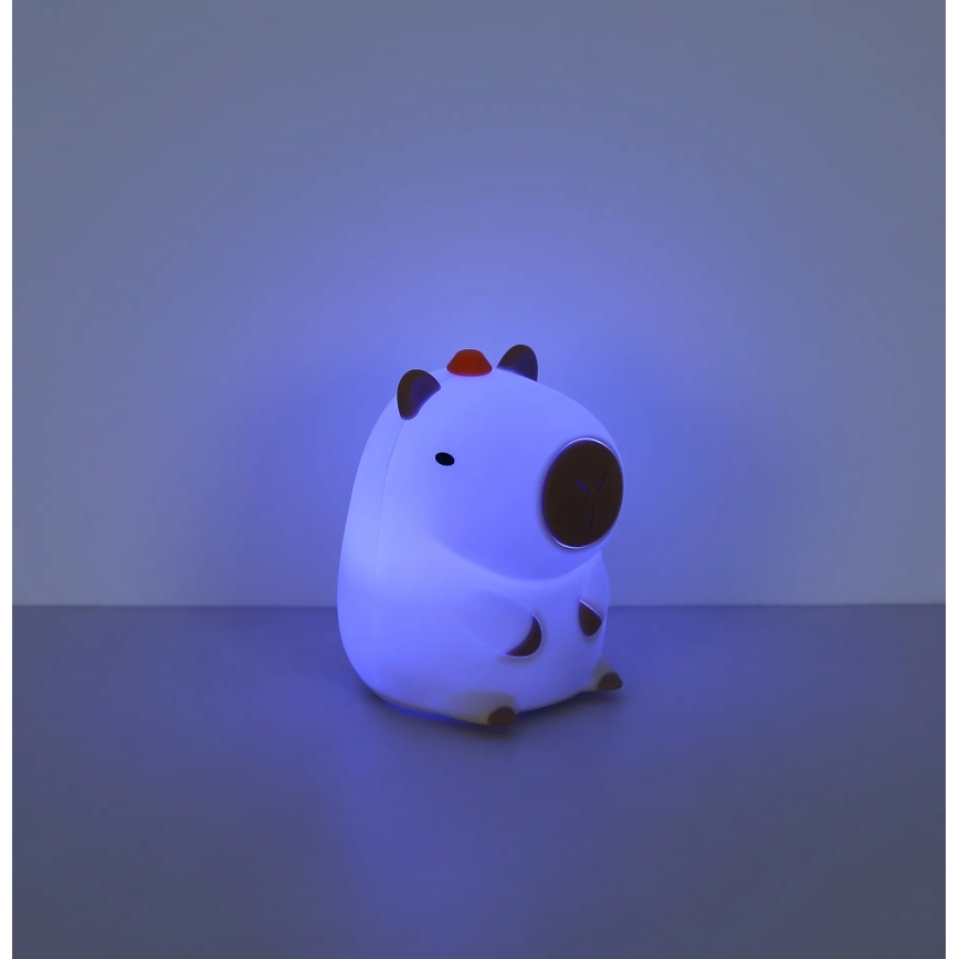 Globo - LED RGBW Dæmpbar genopladelig børne-natlampe LED/1,5W/5V 1200 mAh kapybara