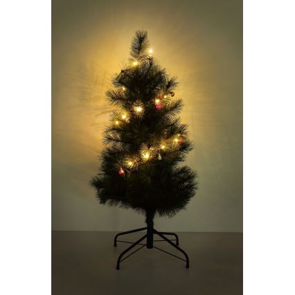 Globo - LED julekæde 20xLED/2xAA 2,2 m varm hvid