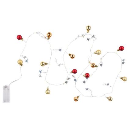 Globo 29900-20 - LED dekorativ kæde 20xLED/0,03W/2xAA