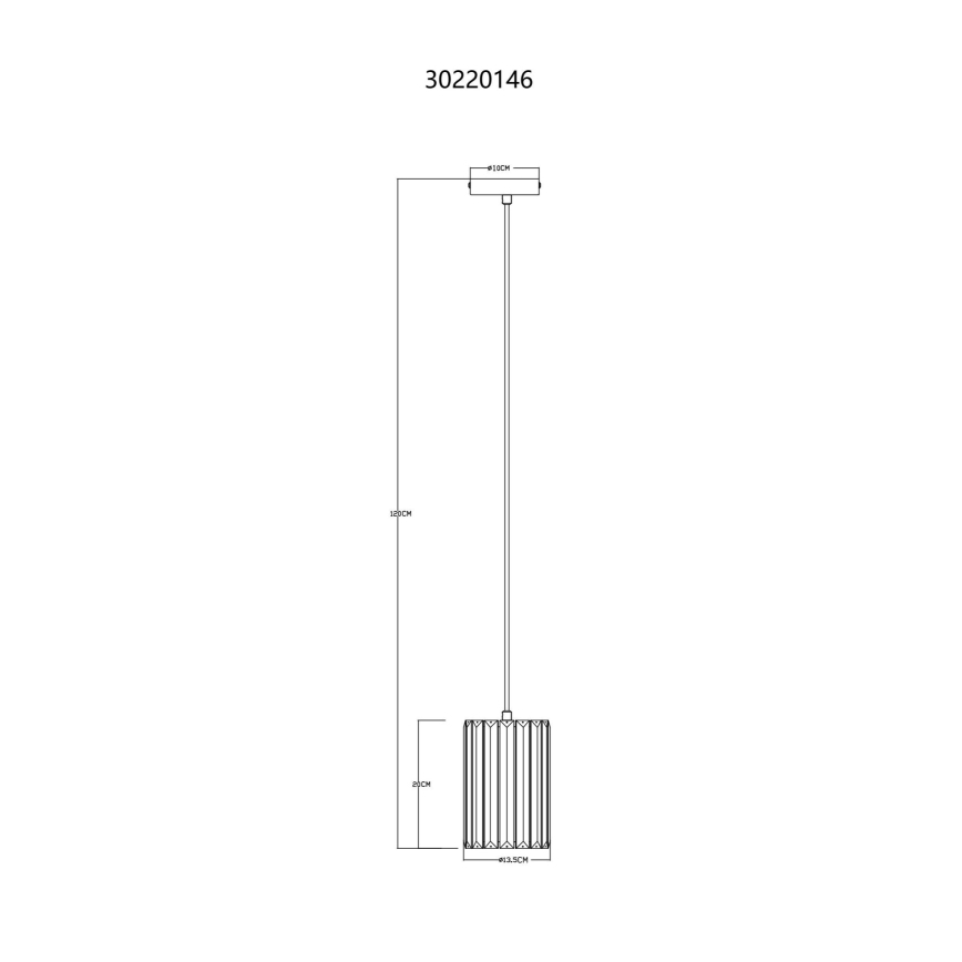 Globo - Pendel 1xE27/60W/230V diameter 13,5 cm
