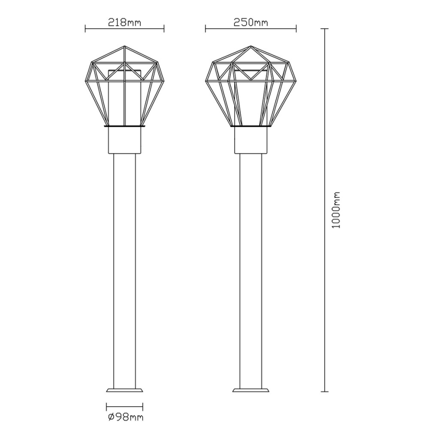 Globo - Udendørslampe 1xE27/15W/230V IP44