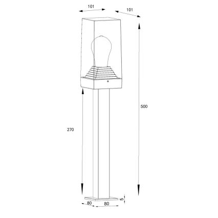 Globo - Udendørslampe 1xE27/40W/230V IP44