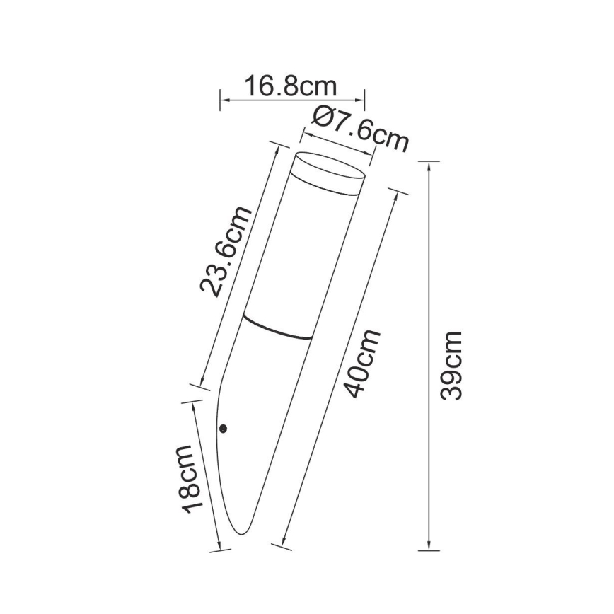 Globo - Udendørs væglampe med sensor 1xE27/15W/230V IP44