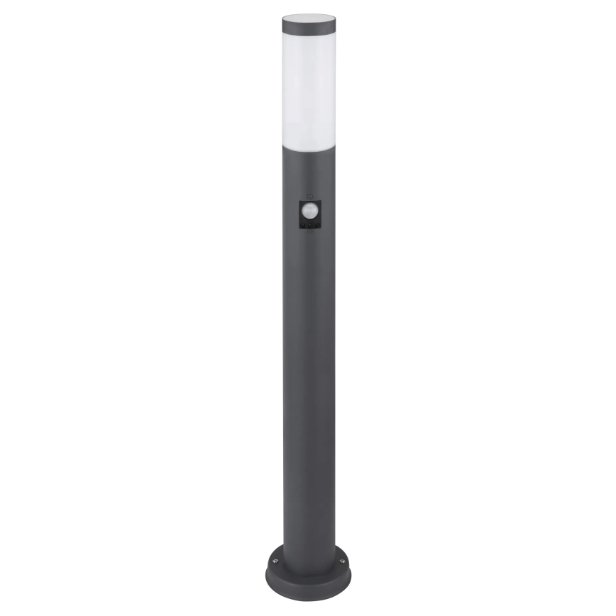 Globo - Udendørslampe med sensor 1xE27/15W/230V IP44 80 cm antracit