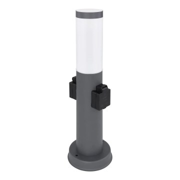Globo 3158AK - Udendørslampe med 2 stikkontakter BOSTON 1xE27/23W/230V IP44