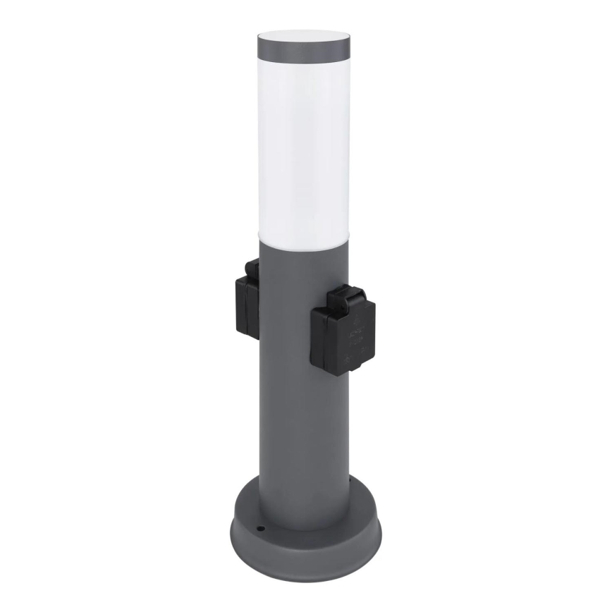 Globo 3158AK - Udendørslampe med 2 stikkontakter BOSTON 1xE27/23W/230V IP44