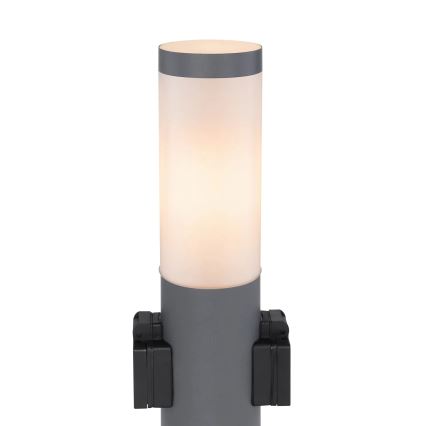 Globo 3158AK - Udendørslampe med 2 stikkontakter BOSTON 1xE27/23W/230V IP44