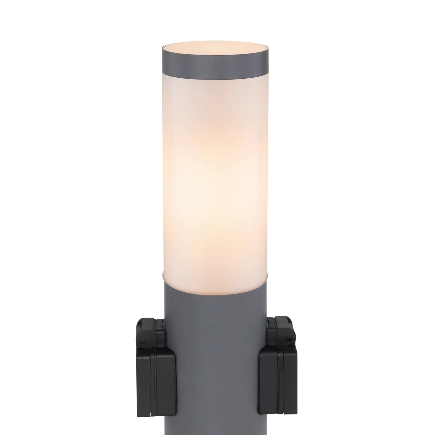 Globo 3158AK - Udendørslampe med 2 stikkontakter BOSTON 1xE27/23W/230V IP44