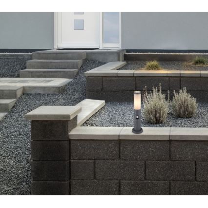 Globo - Udendørslampe med sensor 1xE27/15W/230V 45 cm IP44