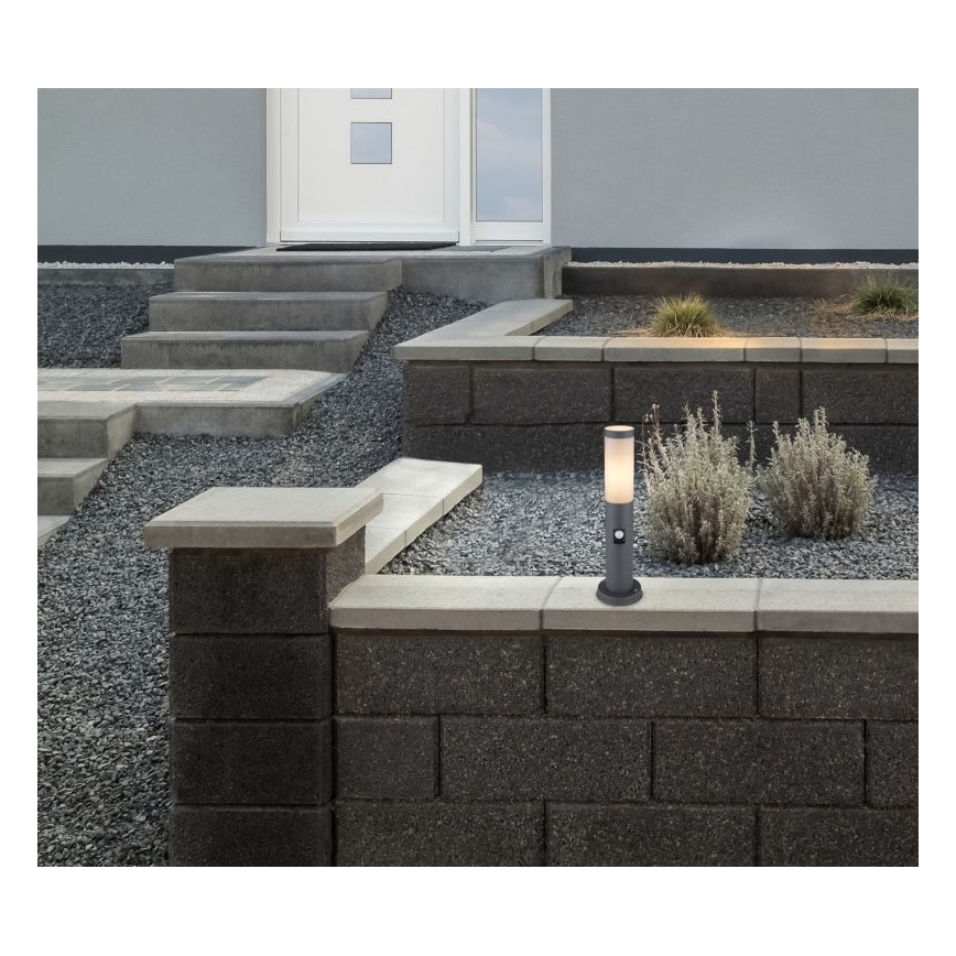 Globo - Udendørslampe med sensor 1xE27/15W/230V 45 cm IP44