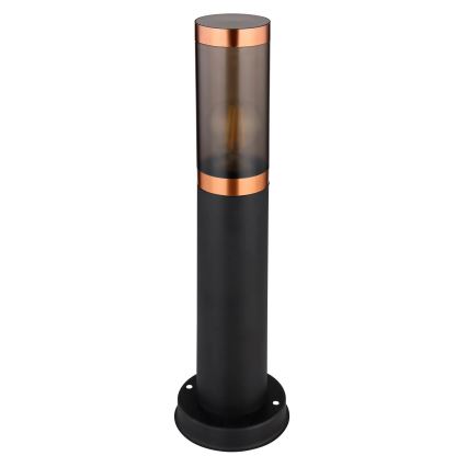 Globo - Udendørslampe 1xE27/23W/230V IP44 45 cm sort/kobber