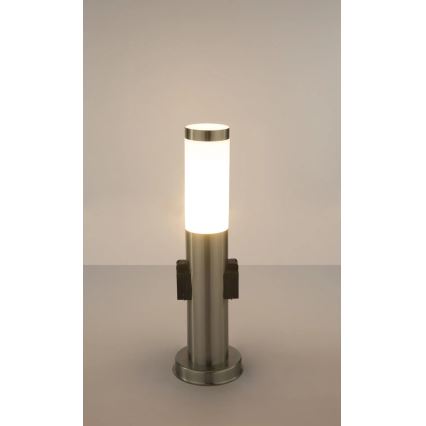 Globo - Udendørslampe med 2 stikkontakter 1xE27/23W/230V IP44